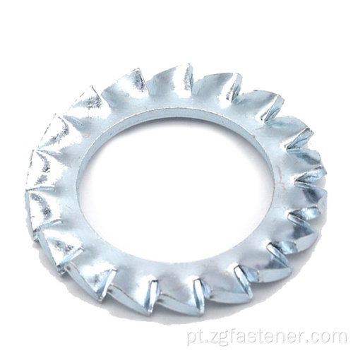 DIN6798 Blue Zinc dentes externos de dentes serrilhados arruela de trava